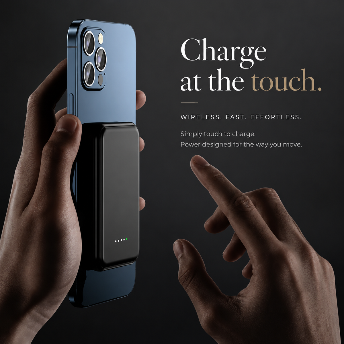 Premium Power Bank MagSafe Compatible Wireless Charger 10000mAh PD Fast Charging Magnetic Battery Pack Portable Rechargeable Charger for Travel Use
