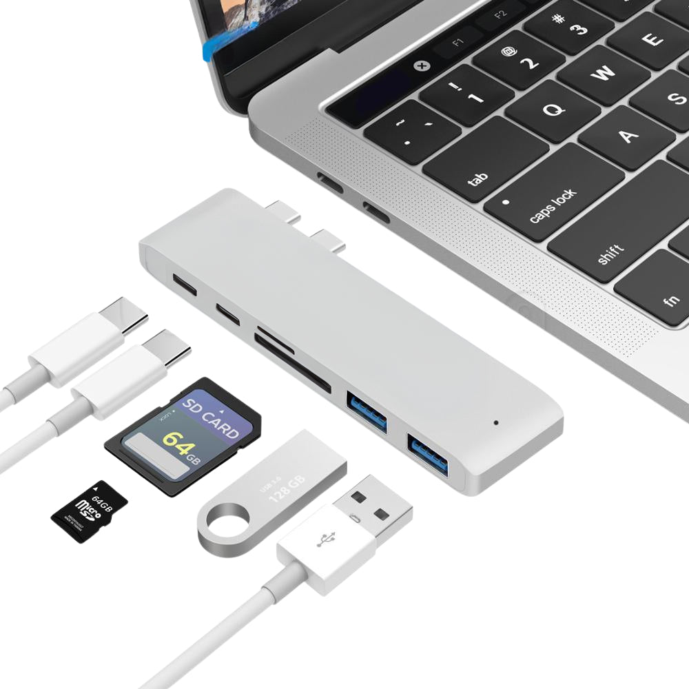 Premium USB-C Hub HDMI 4K Adapter Thunderbolt 3 USB 3.1 Multiport Dock PD Charging SD Card Reader