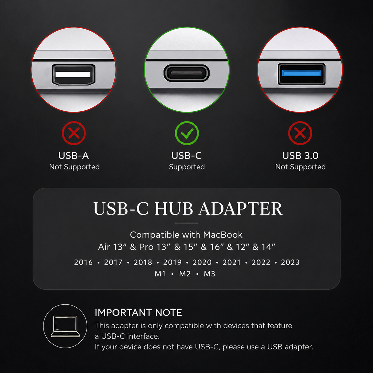 Premium USB-C Hub HDMI 4K Adapter Thunderbolt 3 USB 3.1 Multiport Dock PD Charging SD Card Reader High Speed Data Transfer Compact Portable Design