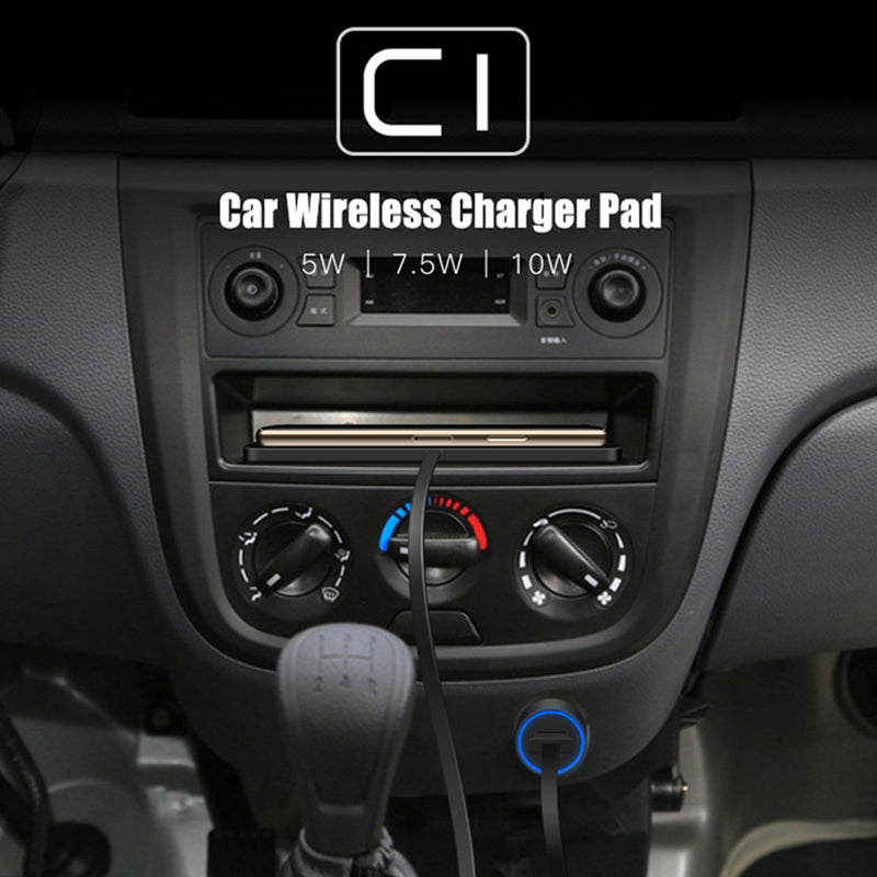 Premium Wireless Car Charger 30W Fast Charging Anti-Slip Silicone Dashboard Charging Pad Smartphone Dock