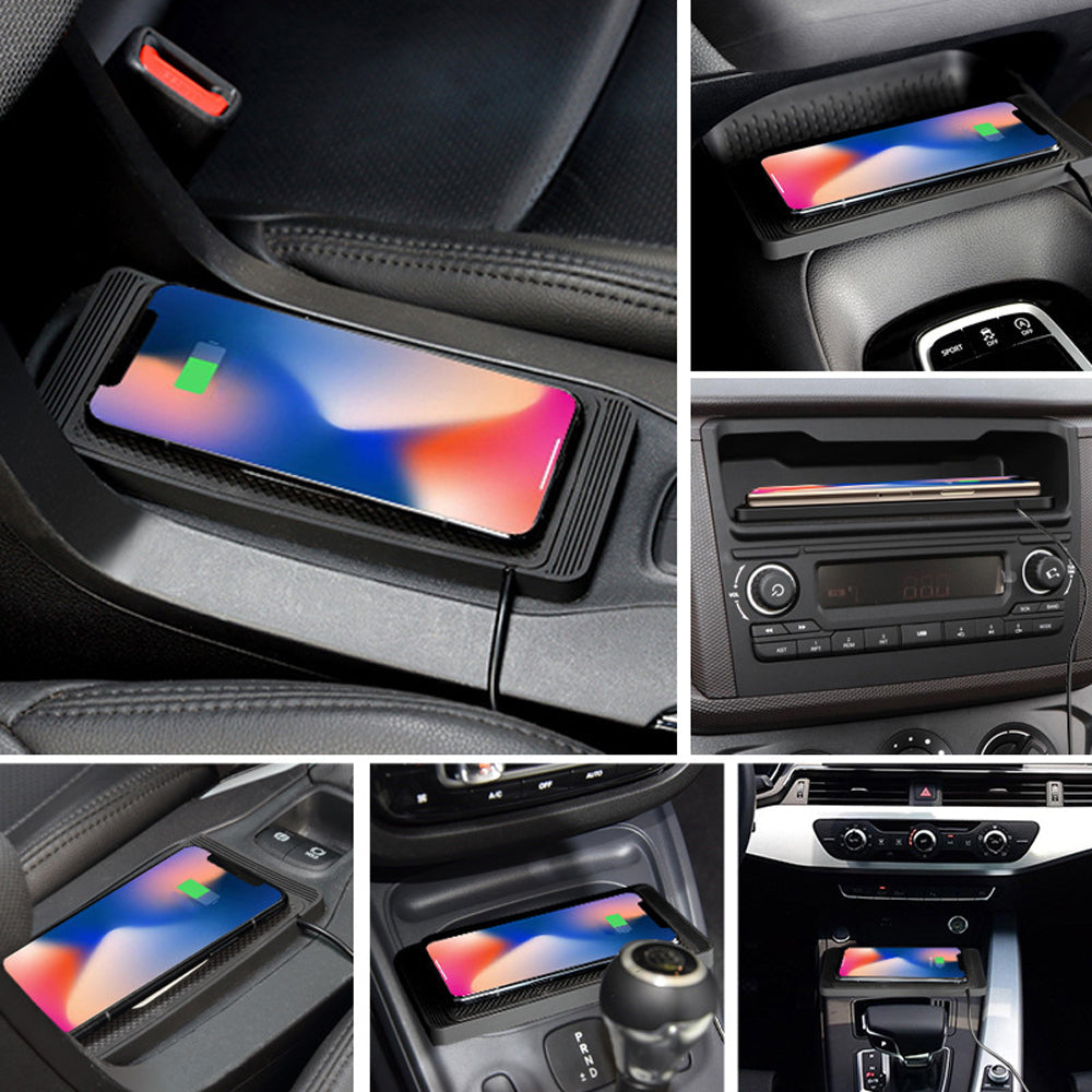 Premium Wireless Car Charger 30W Fast Charging Anti-Slip Silicone Dashboard Charging Pad Smartphone Dock
