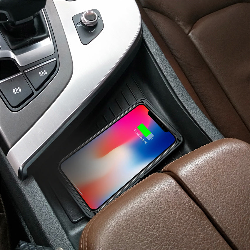 Premium Wireless Car Charger 30W Fast Charging Anti-Slip Silicone Dashboard Charging Pad Smartphone Dock
