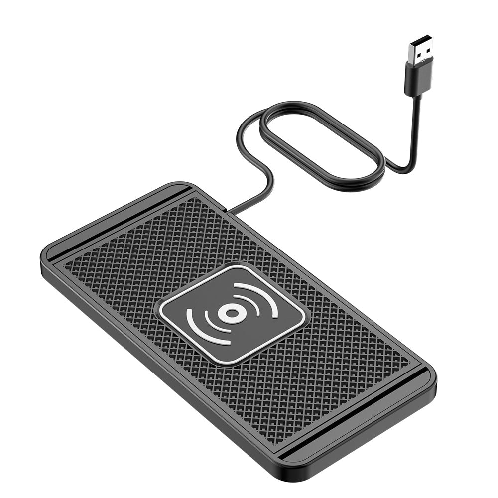 Premium Wireless Car Charger 30W Fast Charging Anti-Slip Silicone Dashboard Charging Pad Smartphone Dock