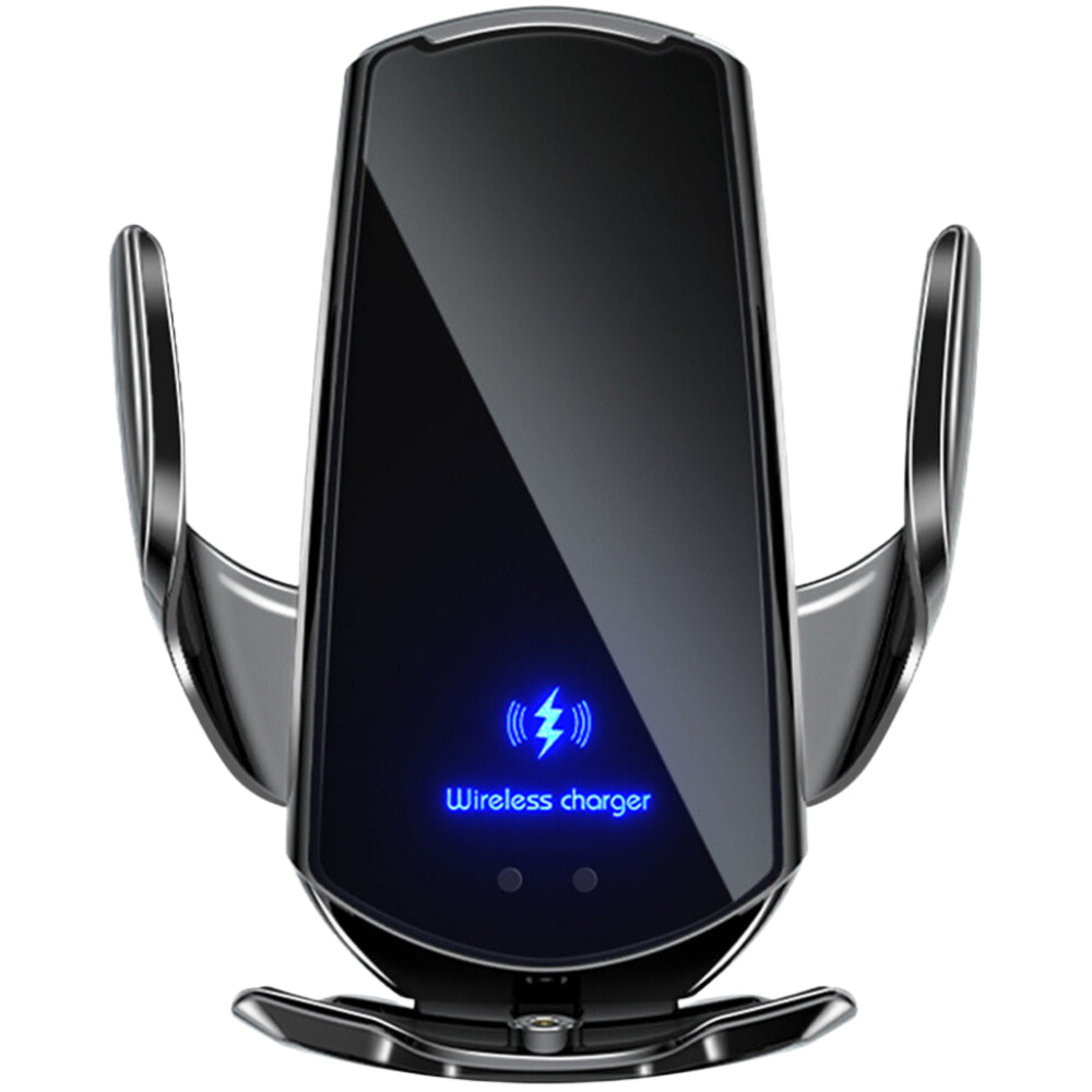 Premium Wireless Car Charger Magnetic Phone Mount 30W Fast Charging Auto Clamp Infrared Sensor USB-C LED Display