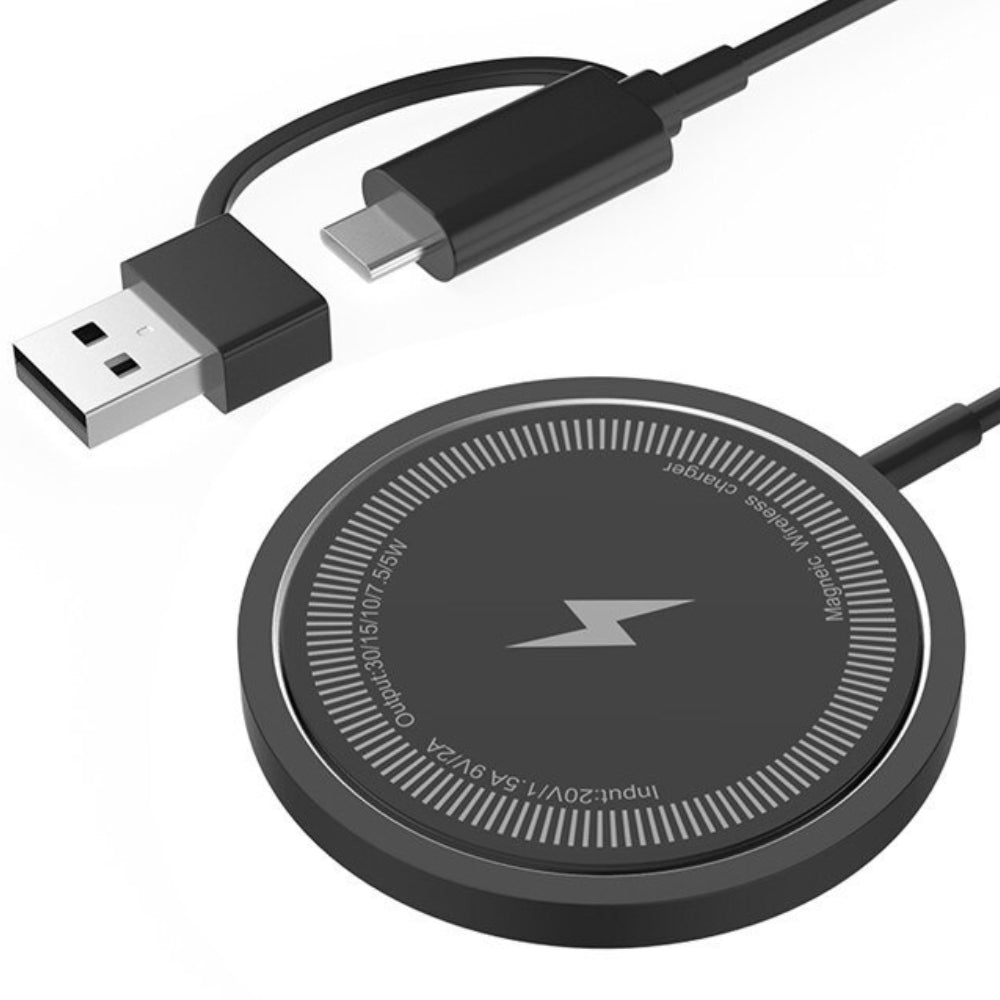 Premium Wireless Charger Magnetic Charging Pad MagSafe Compatible 30W Fast Wireless Charging Slim Portable Dock