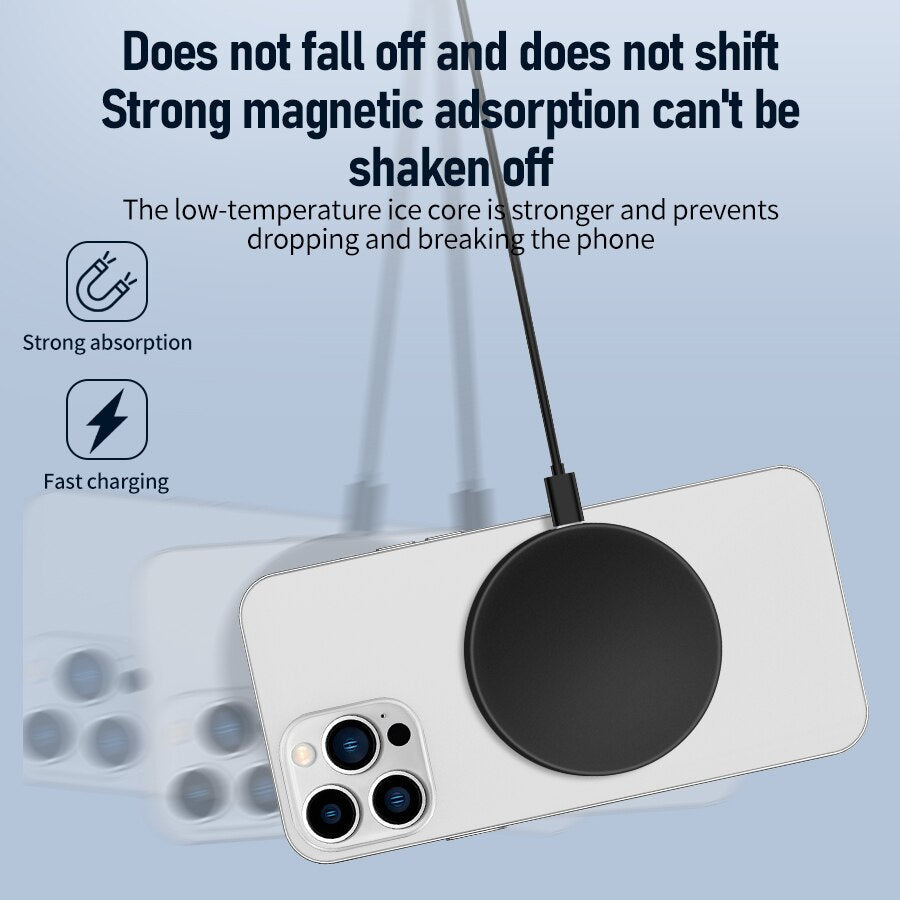 Premium Wireless Charger Magnetic Charging Stand MagSafe Compatible 30W Fast Charging USB-C PD Dock