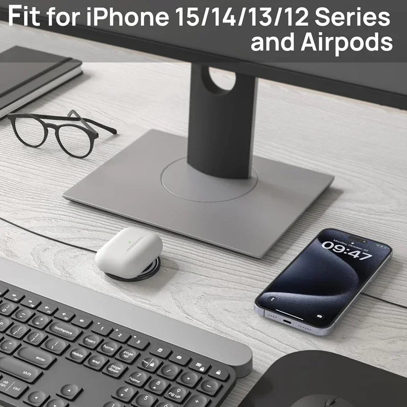 Premium Wireless Charger Magnetic Charging Stand MagSafe Compatible 30W Fast Charging USB-C PD Dock