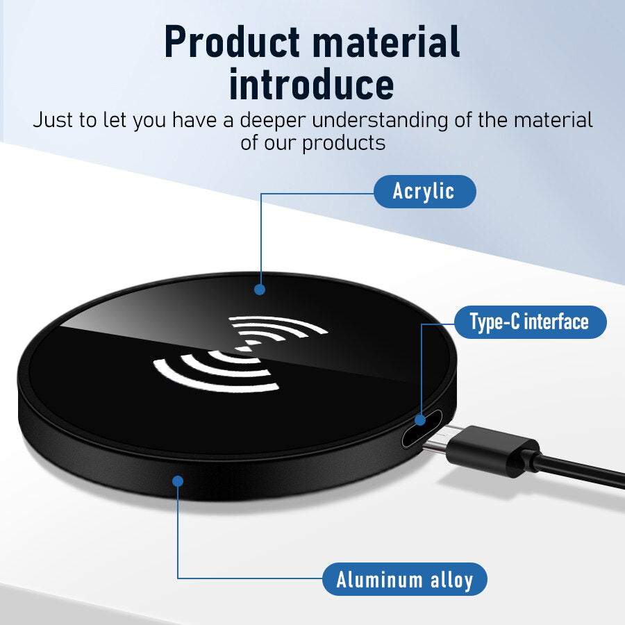 Premium Wireless Charger Magnetic Charging Stand MagSafe Compatible 30W Fast Charging USB-C PD Dock