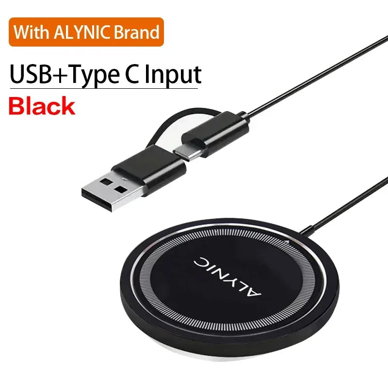 Premium Wireless Charger Magnetic Charging Stand MagSafe Compatible 30W Fast Charging USB-C PD Dock