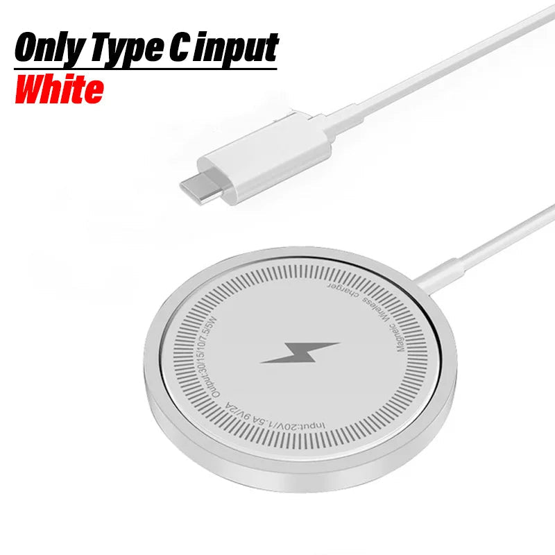Premium Wireless Charger Magnetic Charging Stand MagSafe Compatible 30W Fast Charging USB-C PD Dock
