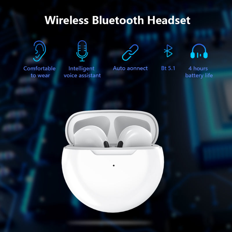 Premium Wireless Earbuds Bluetooth Compatible Touch Control Stereo Sound Mini In-Ear Sport Headset