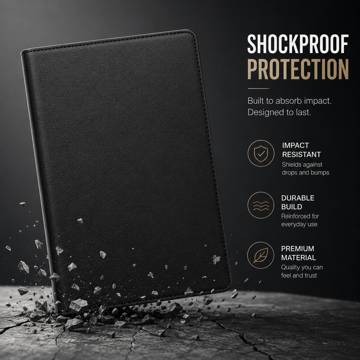 Premium iPad Case 360 Rotating Stand PU Leather Smart Cover Protective Tablet Case Multi Angle Viewing Auto Sleep Wake Slim Lightweight Design
