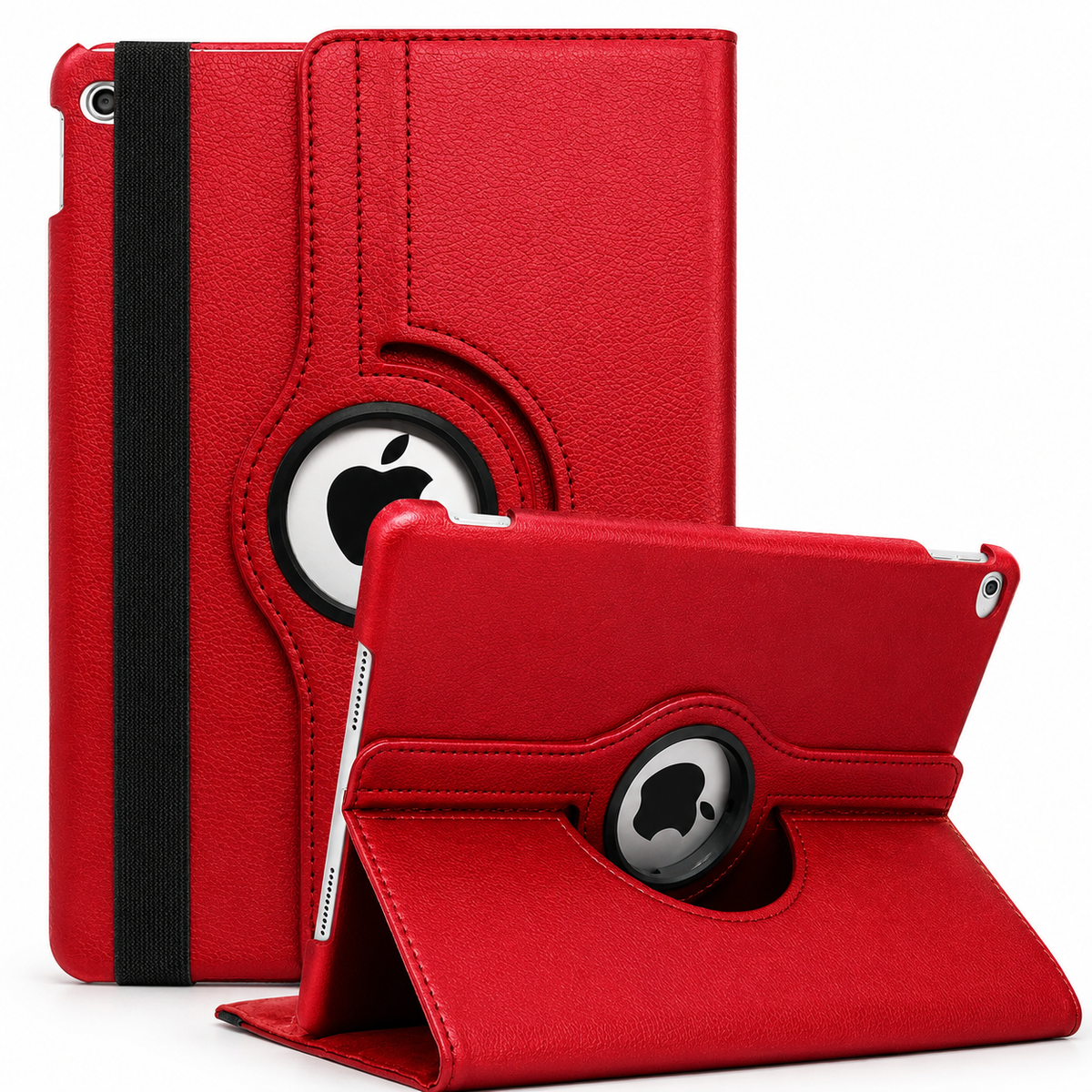 Premium iPad Case 360 Rotating Stand PU Leather Smart Cover Protective Tablet Case Multi Angle Viewing Auto Sleep Wake Slim Lightweight Design