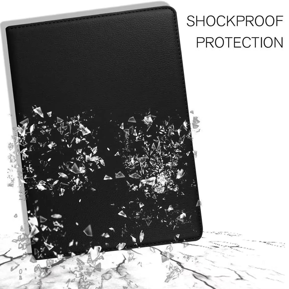 Premium iPad Case 360 Rotating Stand PU Leather Smart Cover Protective Tablet Case Multi Angle Viewing Support