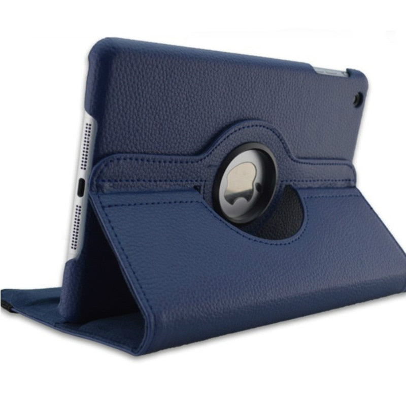 Premium iPad Case 360 Rotating Stand PU Leather Smart Cover Protective Tablet Case Multi Angle Viewing Support