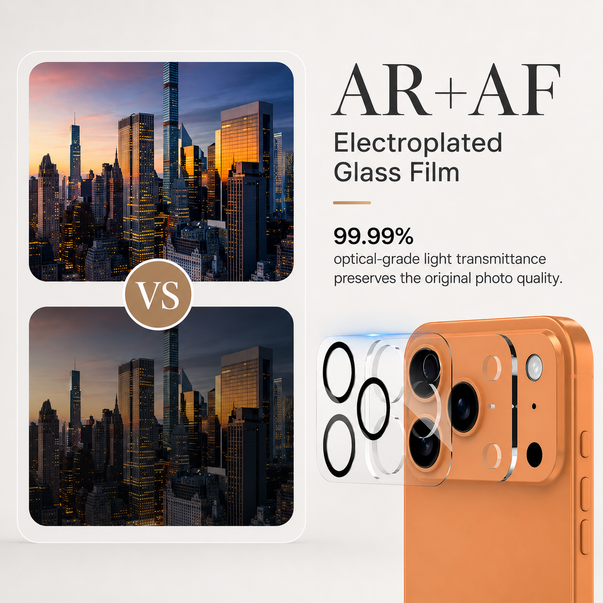 Premium iPhone Camera Lens Protector 9H Glass Guard Ultra Clear Camera Cover Scratch Resistant Lens Shield Dust Protection Precision Fit Slim Design