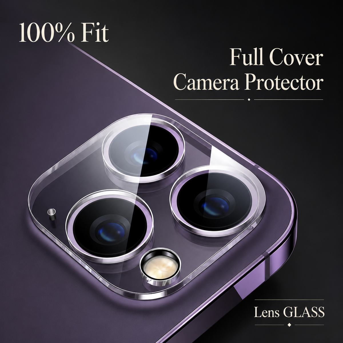 Premium iPhone Camera Lens Protector 9H Glass Guard Ultra Clear Camera Cover Scratch Resistant Lens Shield Dust Protection Precision Fit Slim Design