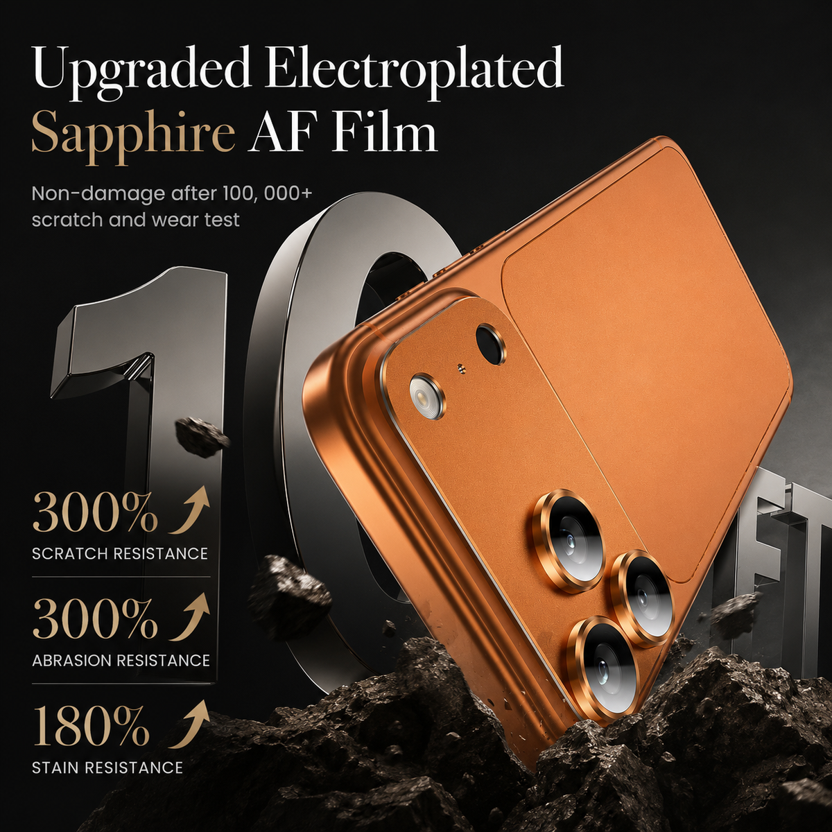 Premium iPhone Camera Lens Protector Alloy Ring Tempered Glass Scratch Resistant Shatterproof Cover Precision Fit Camera Guard Protection Slim Design
