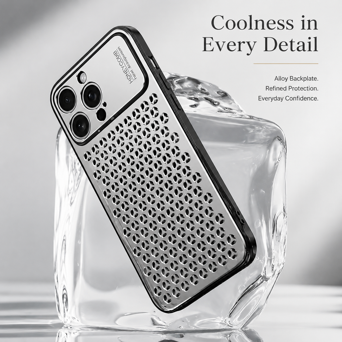 Premium iPhone Case Aluminum Alloy Protective Cover Breathable Metal Frame Shockproof Anti Fingerprint Scratch Resistant Slim Lightweight Design