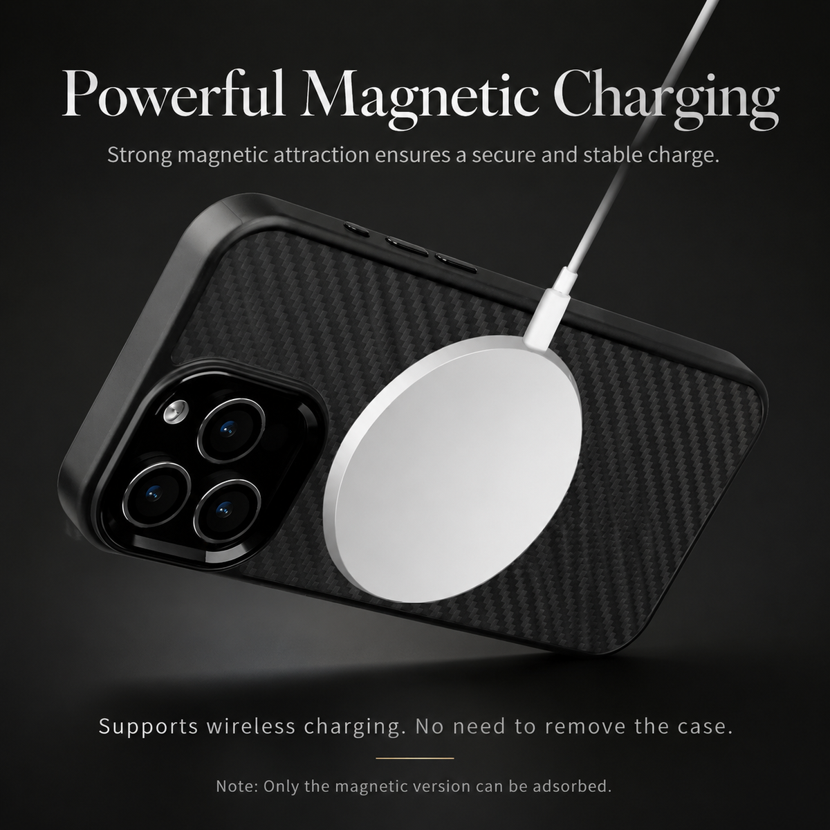 Premium iPhone Case Carbon Fiber Aramid Armor Cover Metal Frame Shockproof Full Coverage Anti Scratch Wireless Charging Slim Protective Design
