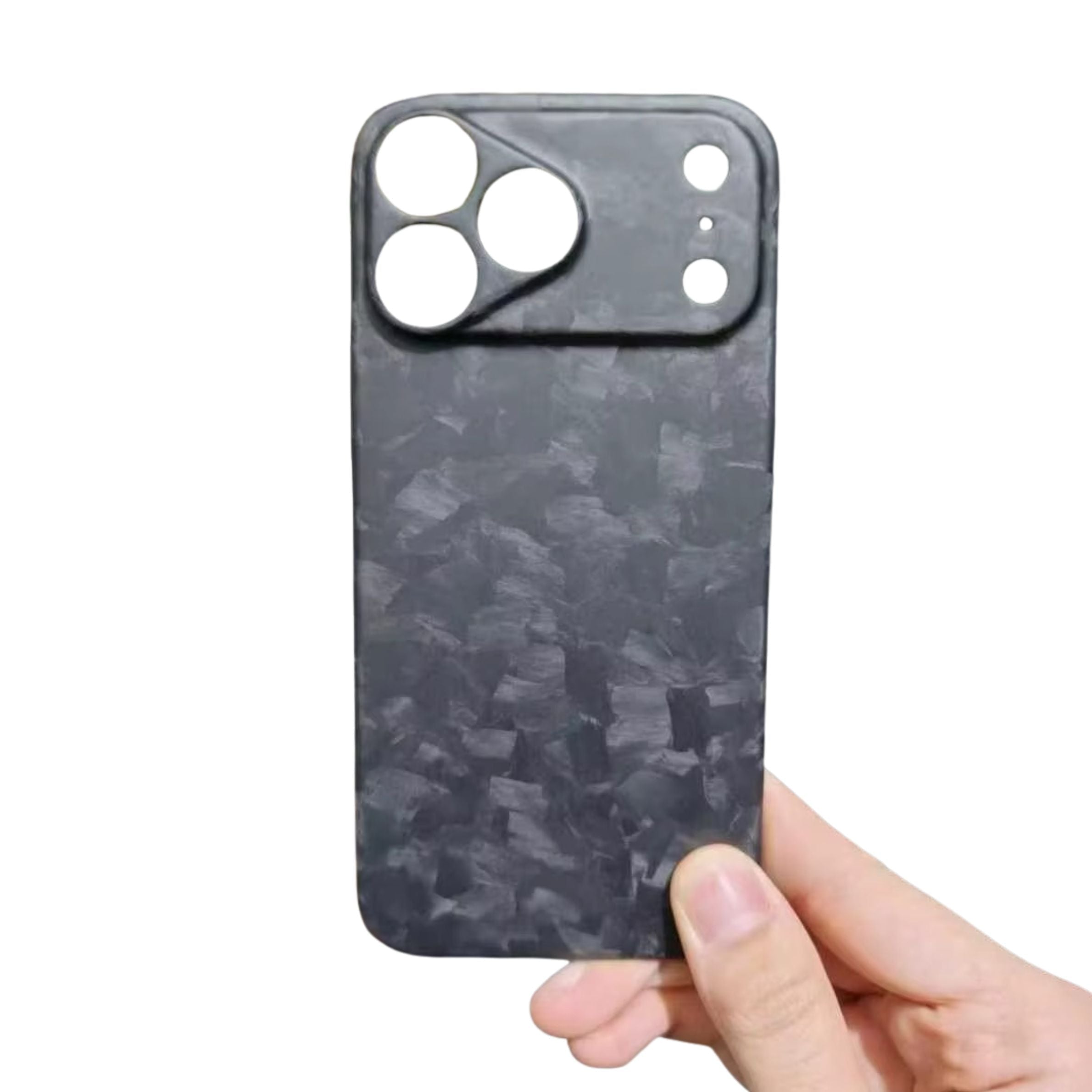 Premium iPhone Case Carbon Fiber Cover Real Forged Matte Glossy Design Lightweight Shockproof Non Slip Anti Fingerprint Slim Protective Case