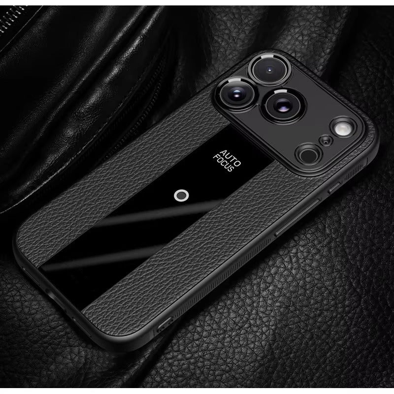 Premium iPhone Case Frosted PU Leather MagSafe Cover Shockproof Non Slip Anti Scratch Full Coverage Case