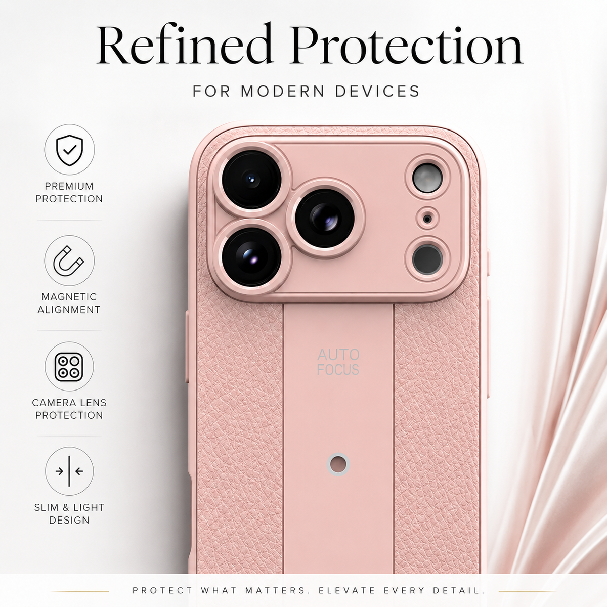Premium iPhone Case Frosted PU Leather MagSafe Cover Shockproof Non Slip Anti Scratch Full Coverage Case