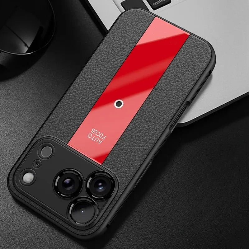 Premium iPhone Case Frosted PU Leather MagSafe Cover Shockproof Non Slip Anti Scratch Full Coverage Case