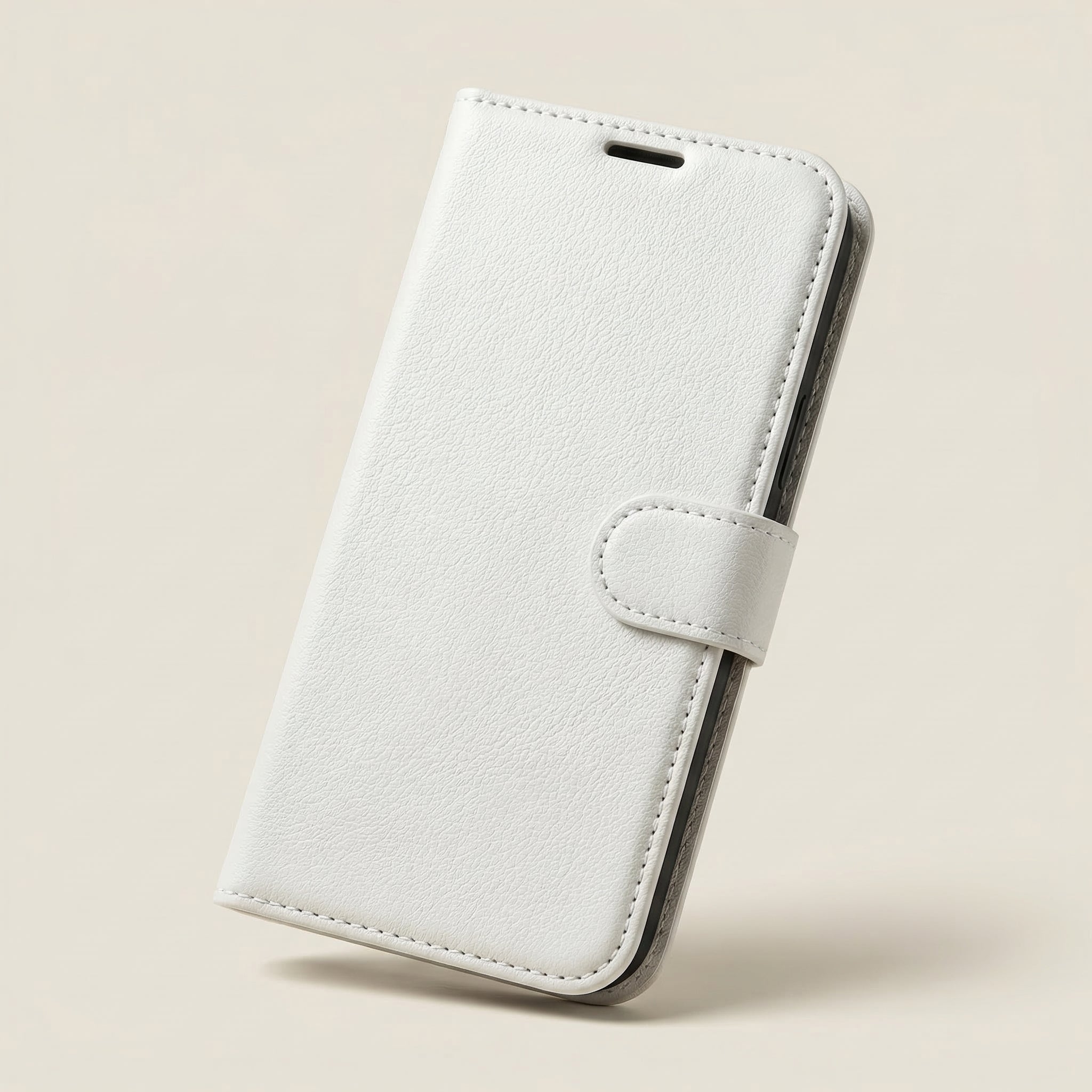 Premium iPhone Case Leather Flip Wallet Cover Card Holder Magnetic Closure Protective Slim Design Full Coverage