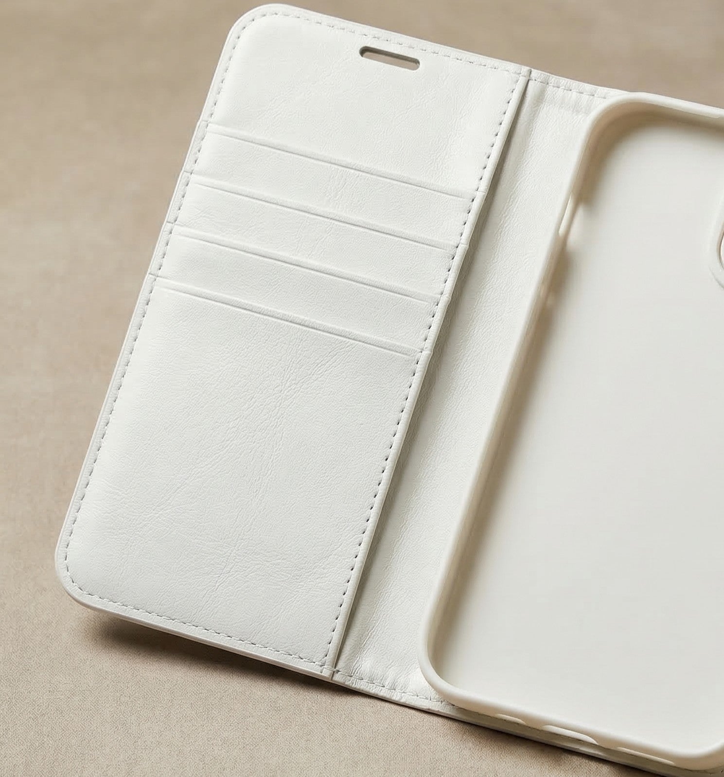 Premium iPhone Case Leather Flip Wallet Cover Card Holder Magnetic Closure Protective Slim Design Full Coverage