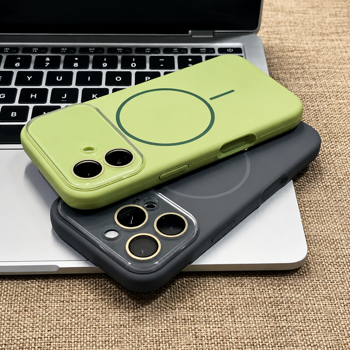 Premium iPhone Case Liquid Silicone MagSafe Cover Acrylic Camera Lens Protection Shockproof Soft Touch Anti Dust Slim Full Coverage Protective Design