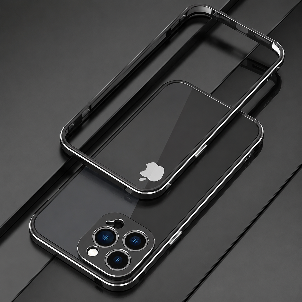 Premium iPhone Case MagSafe Compatible Aluminum Bumper Cover Metal Camera Guard Shockproof Slim Edge Frame Anti Scratch Protective Design