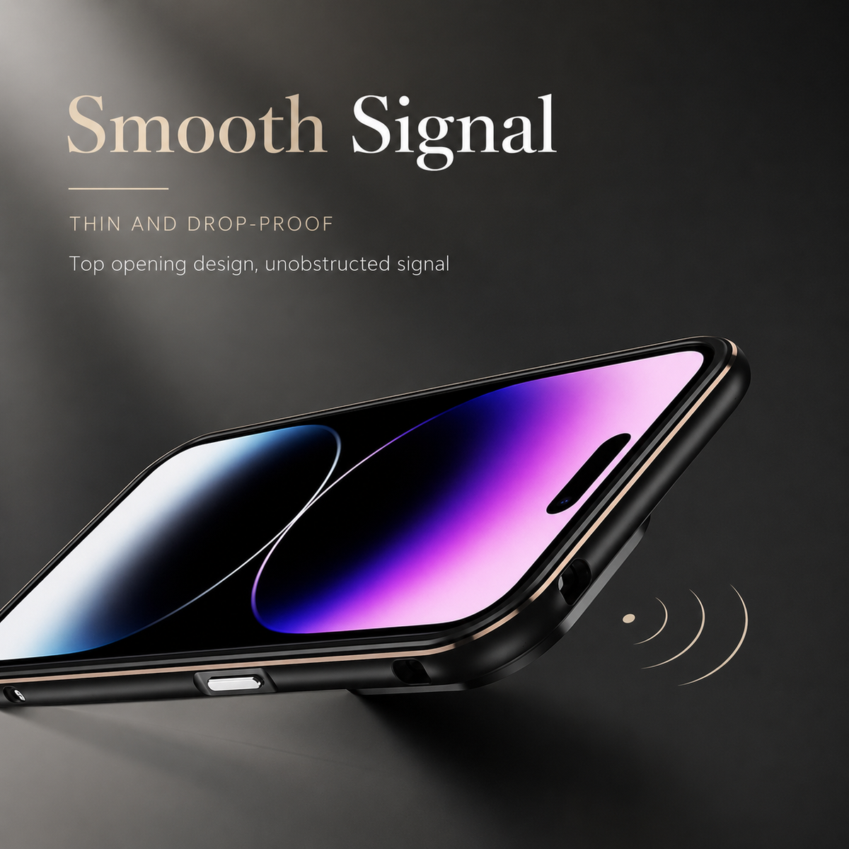 Premium iPhone Case MagSafe Compatible Aluminum Bumper Cover Metal Camera Guard Shockproof Slim Edge Frame Anti Scratch Protective Design