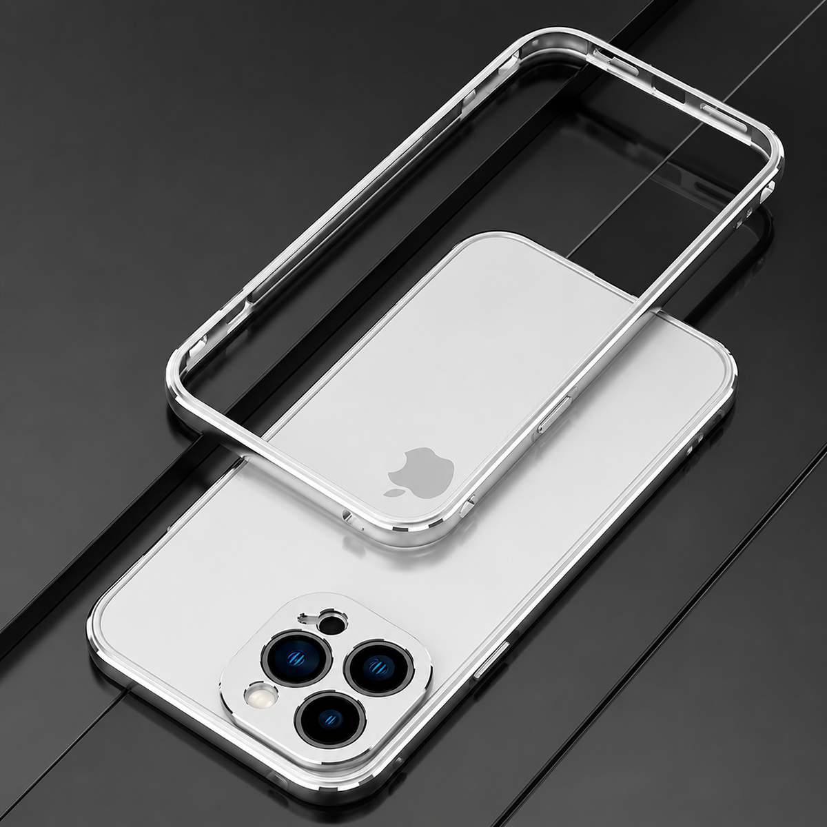 Premium iPhone Case MagSafe Compatible Aluminum Bumper Cover Metal Camera Guard Shockproof Slim Edge Frame Anti Scratch Protective Design