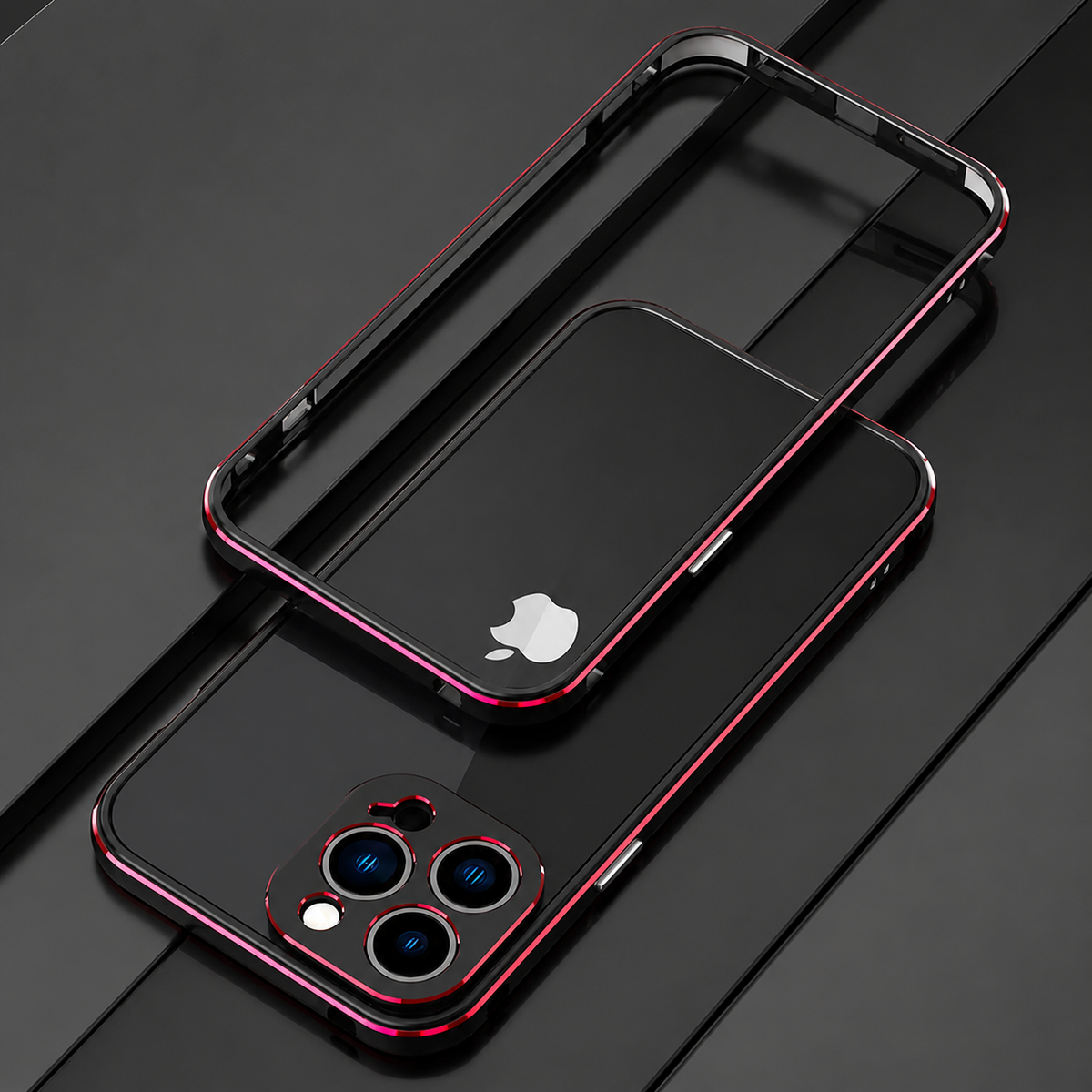 Premium iPhone Case MagSafe Compatible Aluminum Bumper Cover Metal Camera Guard Shockproof Slim Edge Frame Anti Scratch Protective Design