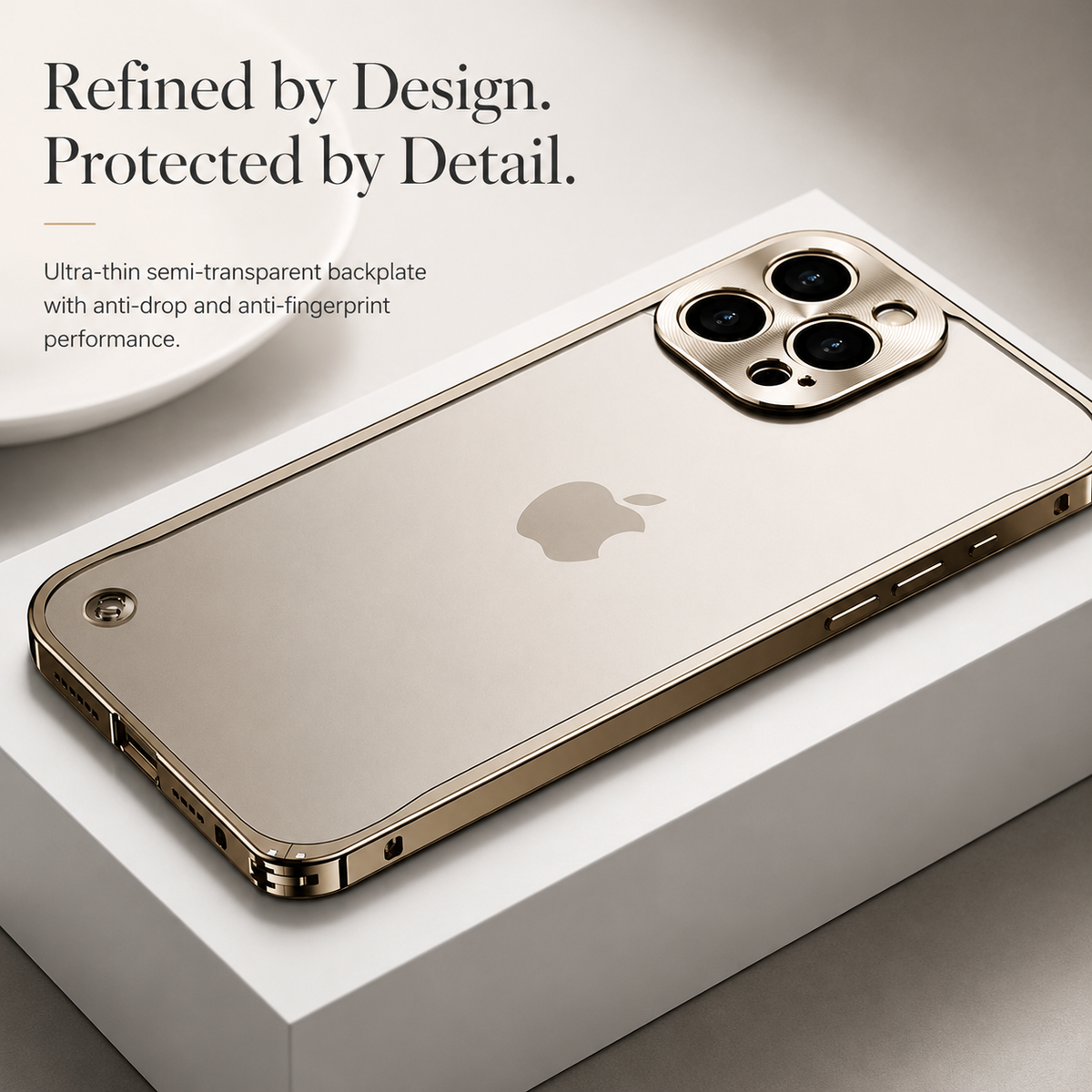 Premium iPhone Case MagSafe Compatible Aluminum Frame Cover Magnetic Edge Protection Camera Lens Guard Shockproof Slim Metal Full Coverage Design