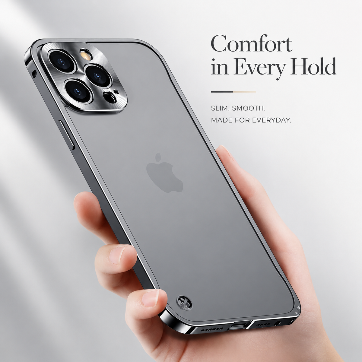 Premium iPhone Case MagSafe Compatible Aluminum Frame Cover Magnetic Edge Protection Camera Lens Guard Shockproof Slim Metal Full Coverage Design