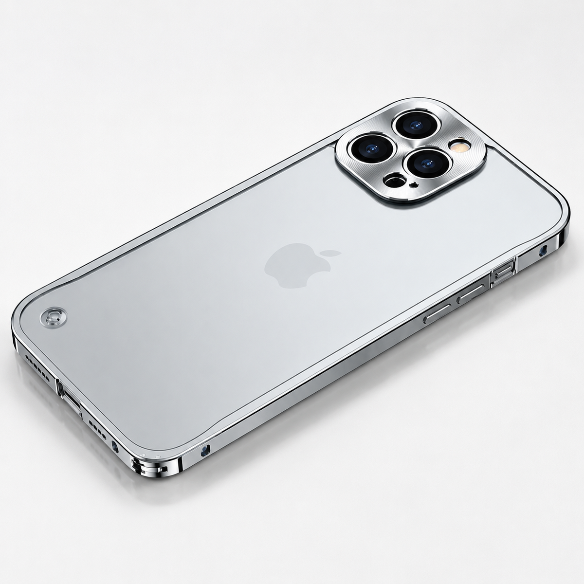 Premium iPhone Case MagSafe Compatible Aluminum Frame Cover Magnetic Edge Protection Camera Lens Guard Shockproof Slim Metal Full Coverage Design