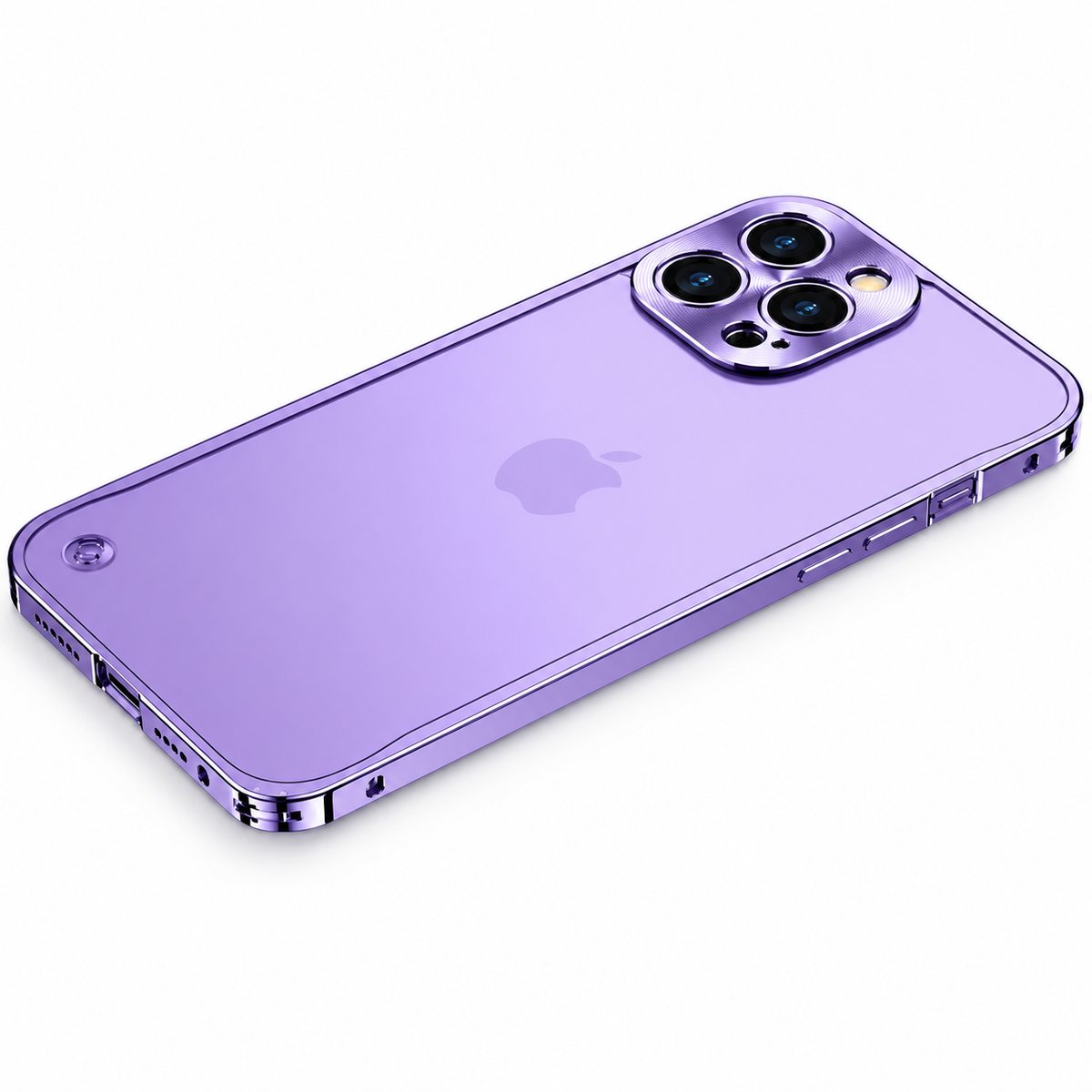 Premium iPhone Case MagSafe Compatible Aluminum Frame Cover Magnetic Edge Protection Camera Lens Guard Shockproof Slim Metal Full Coverage Design