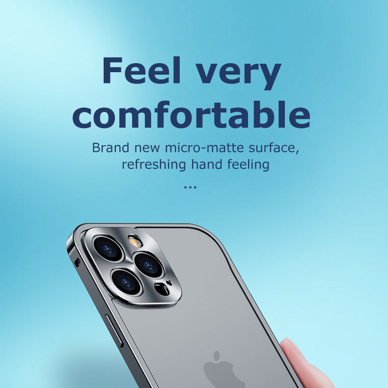 Premium iPhone Case MagSafe Compatible Aluminum Frame Magnetic Protective Cover Camera Lens Guard Shockproof Slim Metal Edge Full Protection Design