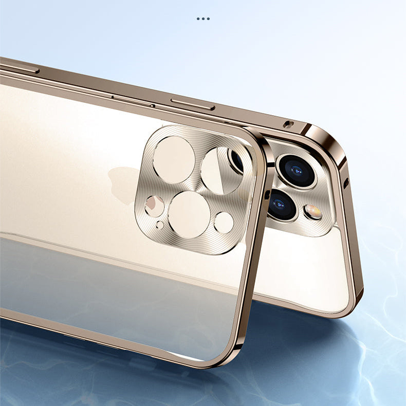 Premium iPhone Case MagSafe Compatible Aluminum Frame Magnetic Protective Cover Camera Lens Guard Shockproof Slim Metal Edge Full Protection Design
