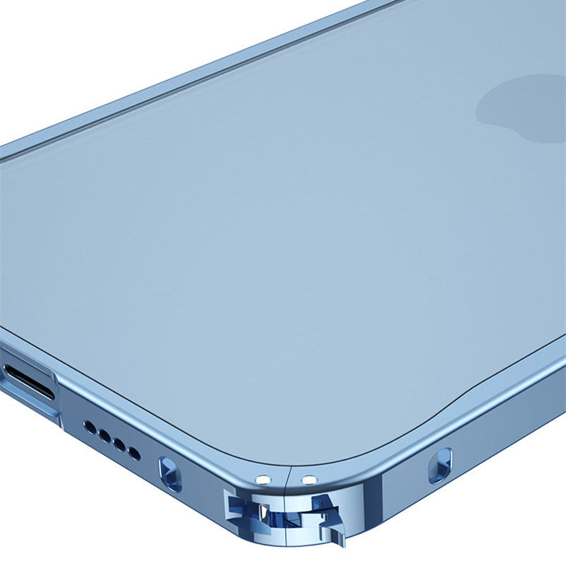 Premium iPhone Case MagSafe Compatible Aluminum Frame Magnetic Protective Cover Camera Lens Guard Shockproof Slim Metal Edge Full Protection Design