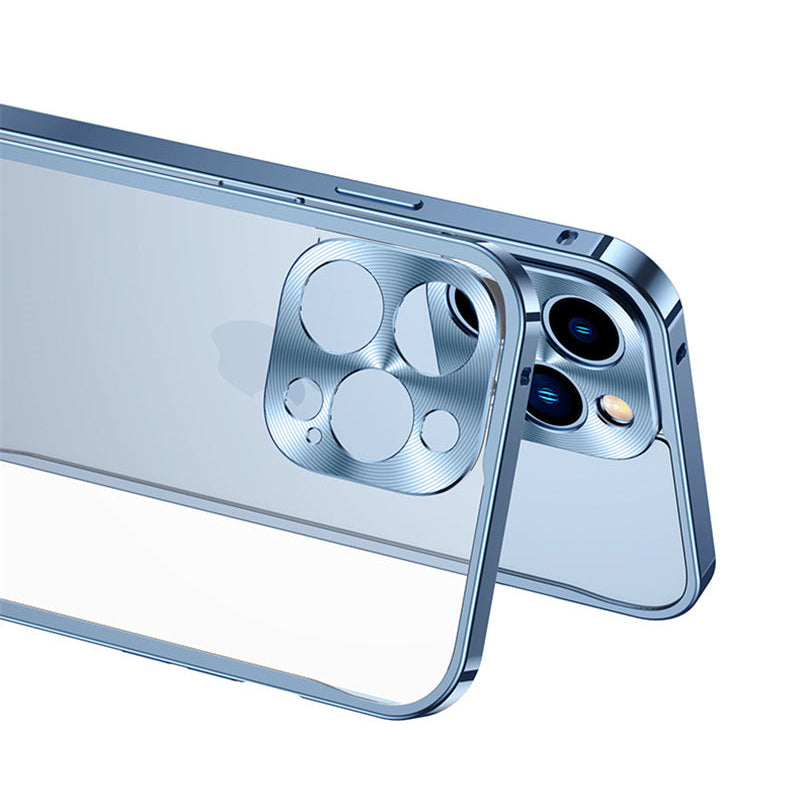 Premium iPhone Case MagSafe Compatible Aluminum Frame Magnetic Protective Cover Camera Lens Guard Shockproof Slim Metal Edge Full Protection Design