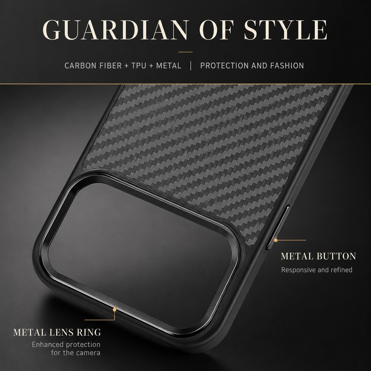 Premium iPhone Case MagSafe Compatible Aramid Fiber Protective Cover Ultra Thin Full Coverage Shockproof Camera Lens Protection Anti Scratch Non Slip Design