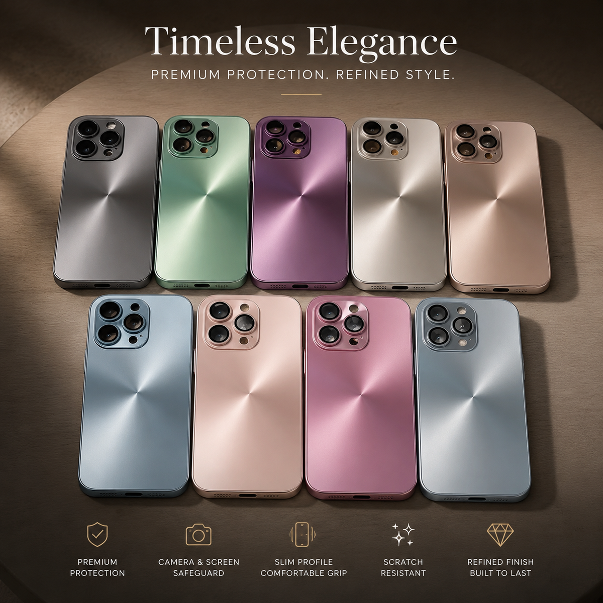 Premium iPhone Case MagSafe Compatible Aurora Matte Magnetic Cover Color Shift Finish Shockproof Protective Camera Lens Guard Slim Design