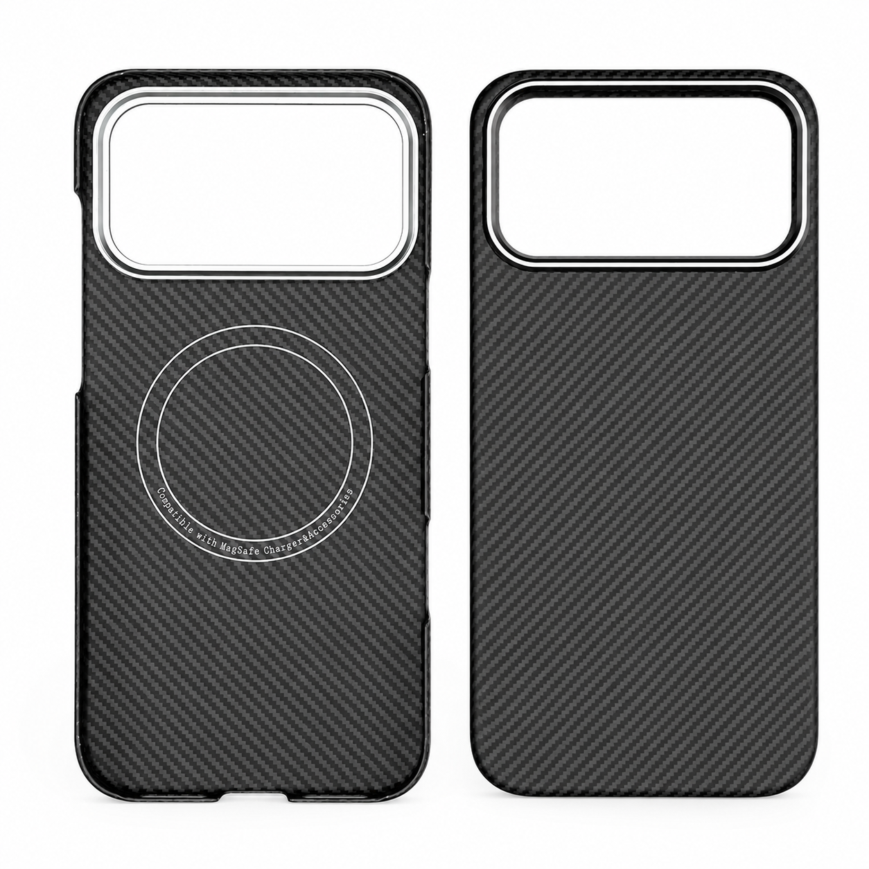 Premium iPhone Case MagSafe Compatible Carbon Fiber Aramid Protective Cover Camera Lens Protection Ultra Thin Shockproof Anti Fingerprint Waterproof Full Coverage