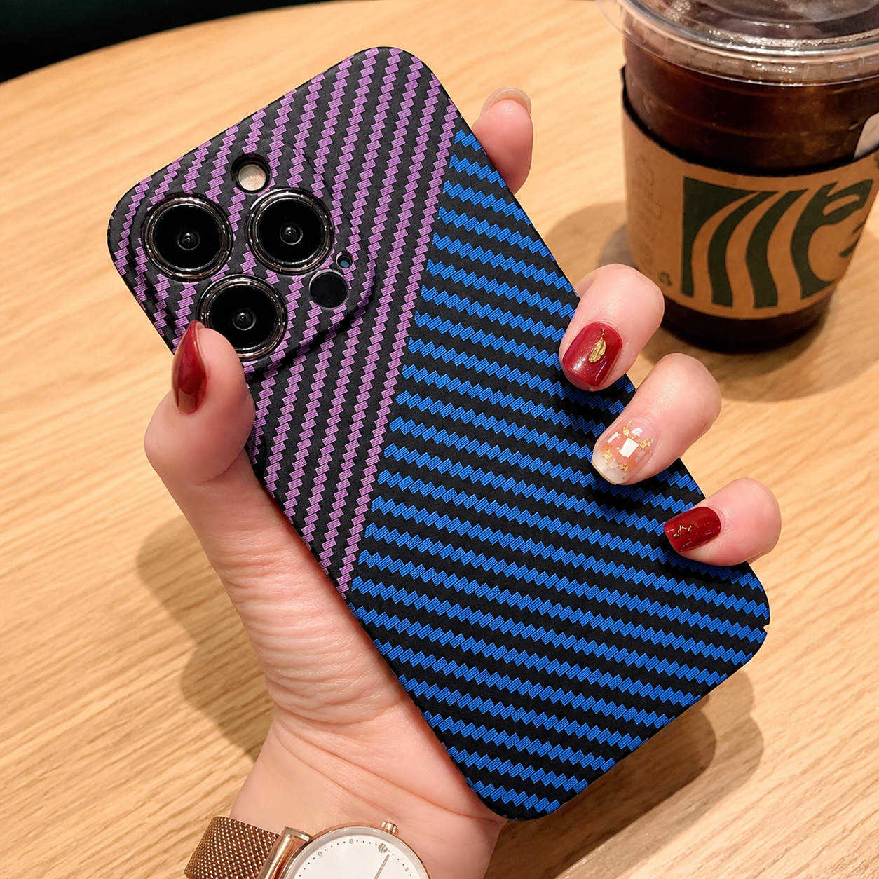 Premium iPhone Case MagSafe Compatible Carbon Fiber Matte Cover Hard PC Magnetic Shockproof Protective Camera Lens Guard Slim Full Coverage Design