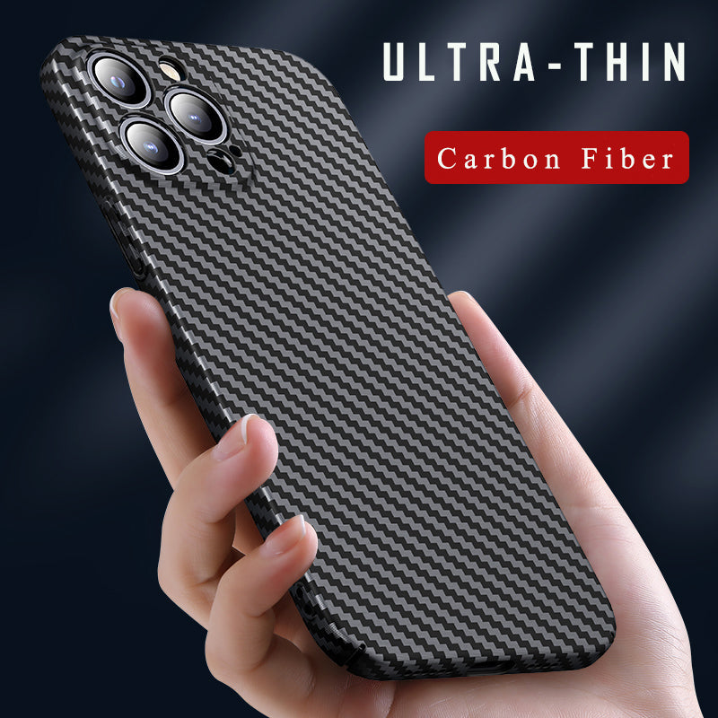 Premium iPhone Case MagSafe Compatible Carbon Fiber Matte PP Back Ultra Thin 0.2mm Lightweight Scratch Resistant Slim Minimal Cover