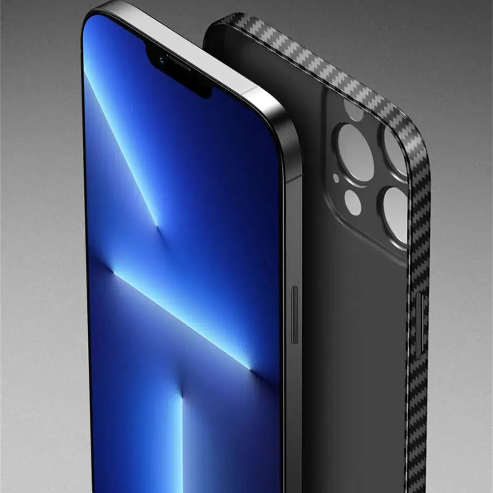 Premium iPhone Case MagSafe Compatible Carbon Fiber Matte PP Back Ultra Thin 0.2mm Lightweight Scratch Resistant Slim Minimal Cover