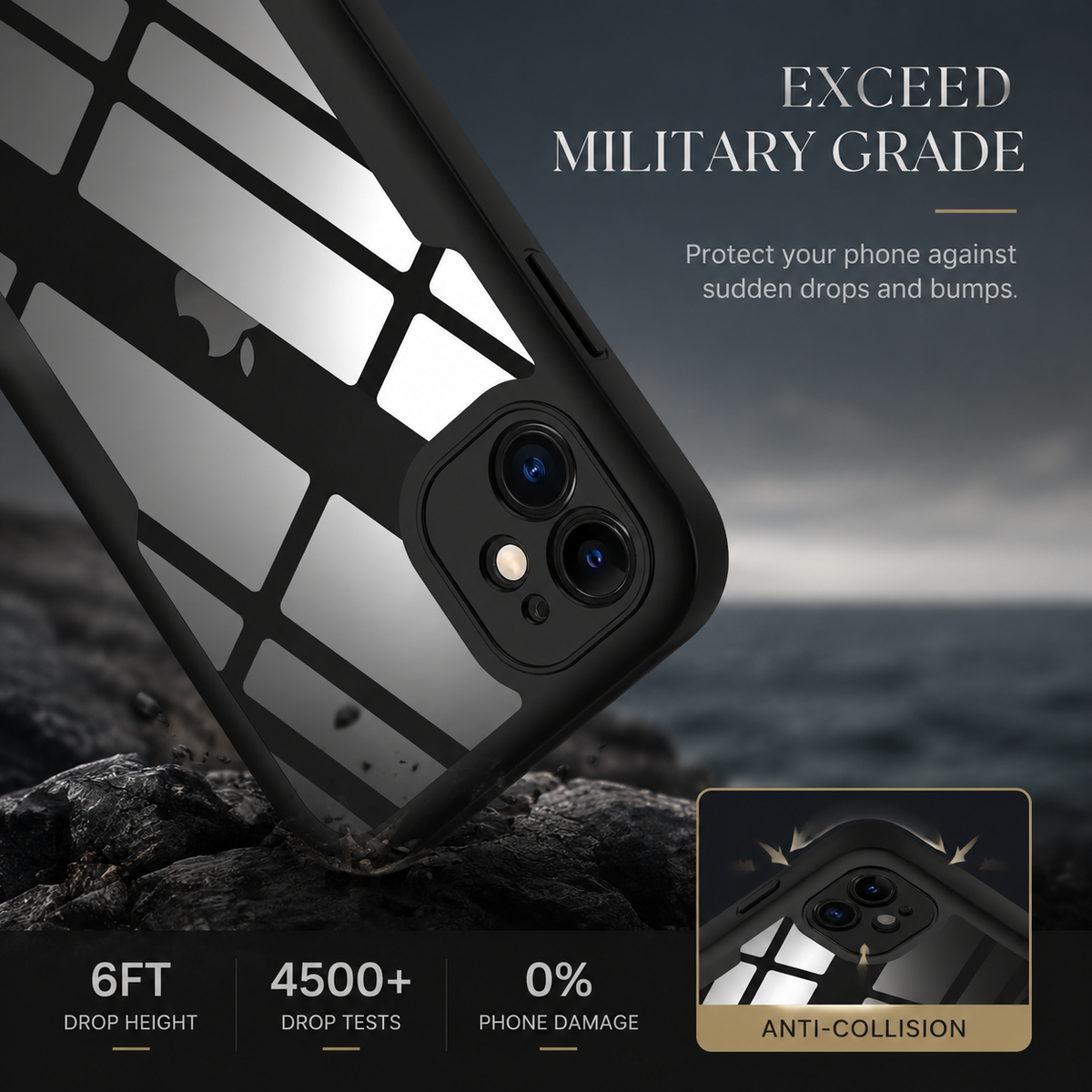 Premium iPhone Case MagSafe Compatible Clear Silicone Cover Transparent Shock Absorbing Magnetic Protective Camera Lens Guard Slim Full Coverage